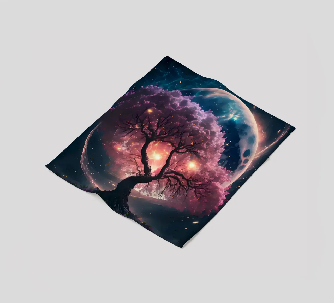 Cosmic Sakura Tree coperta in pile da Ginnery