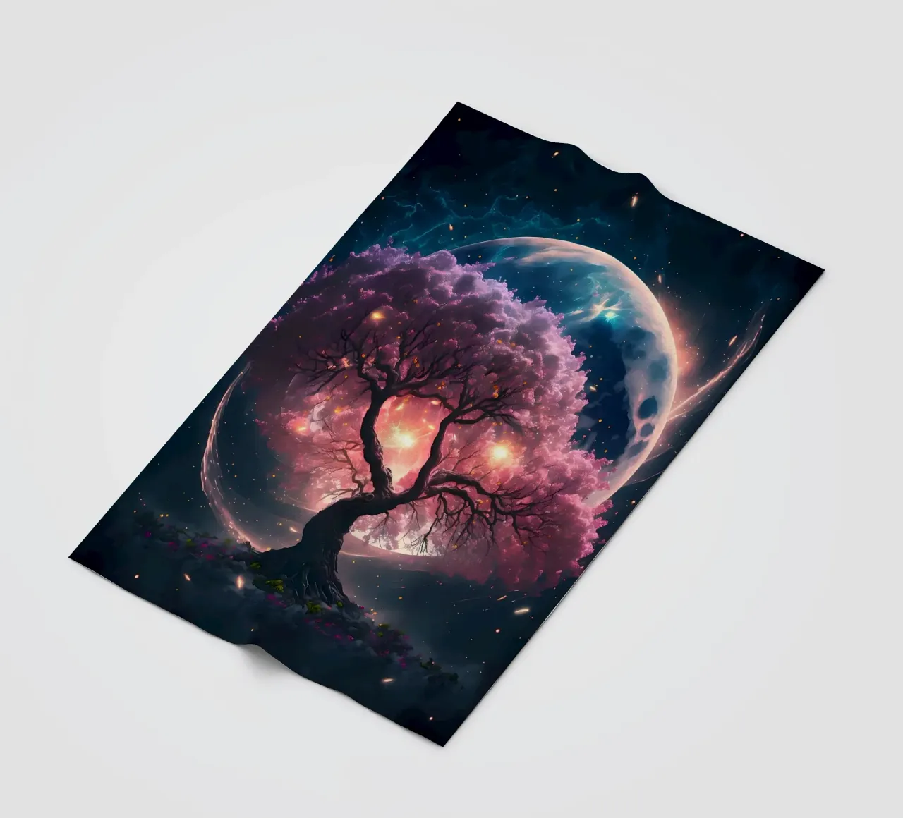 Cosmic Sakura Tree coperta in pile da Ginnery