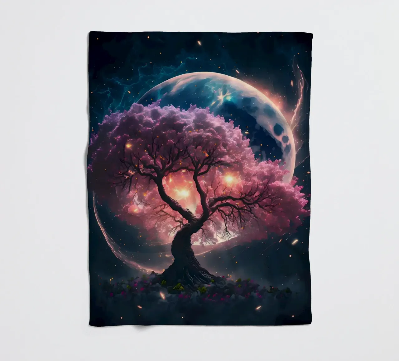 Cosmic Sakura Tree coperta in pile da Ginnery