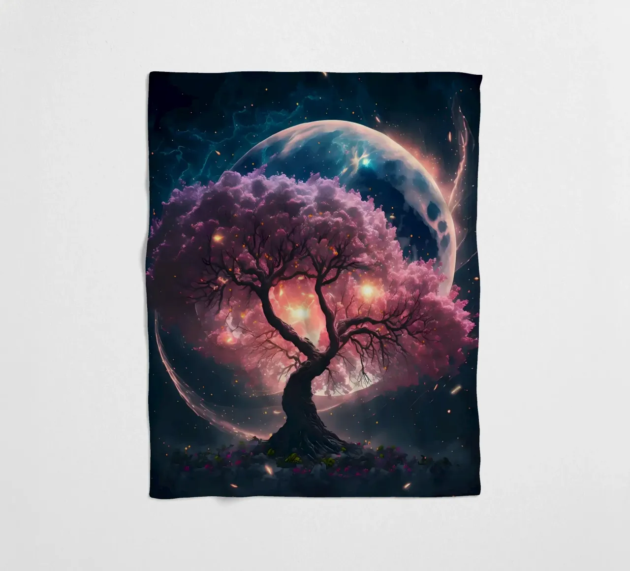 Cosmic Sakura Tree coperta in pile da Ginnery