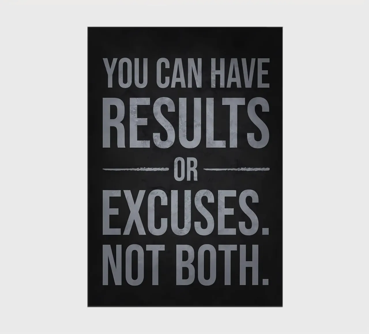 Results vs Excuses vs Both notebook by Delaplane
