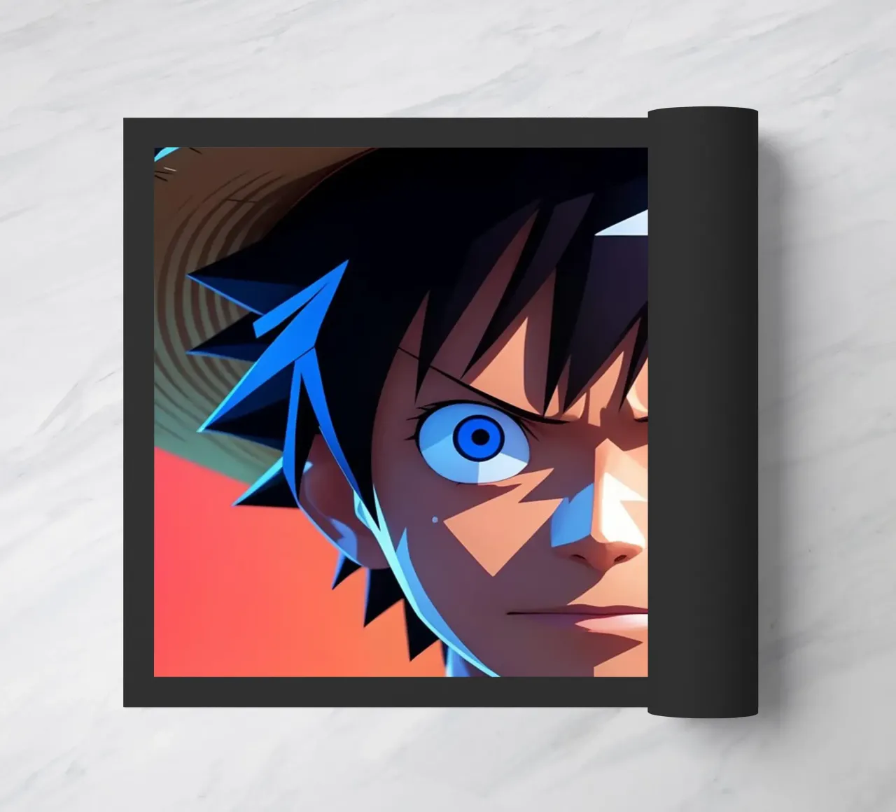 Affe d Luffy Kunst Fußmatte von BONANZA