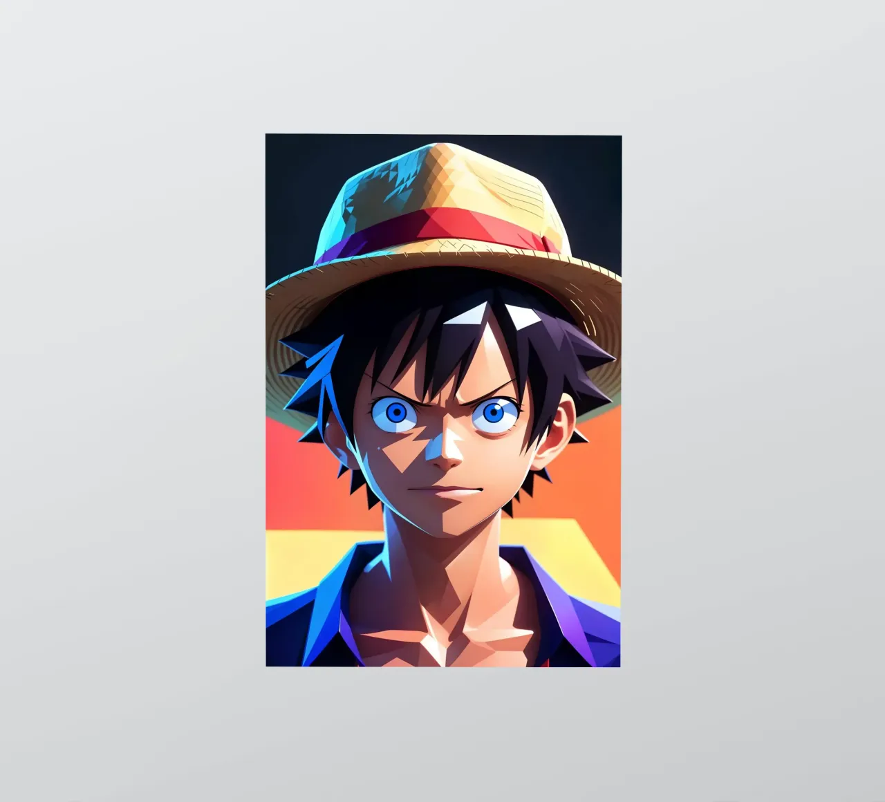 Monkey d Luffy art sticker by BONANZA