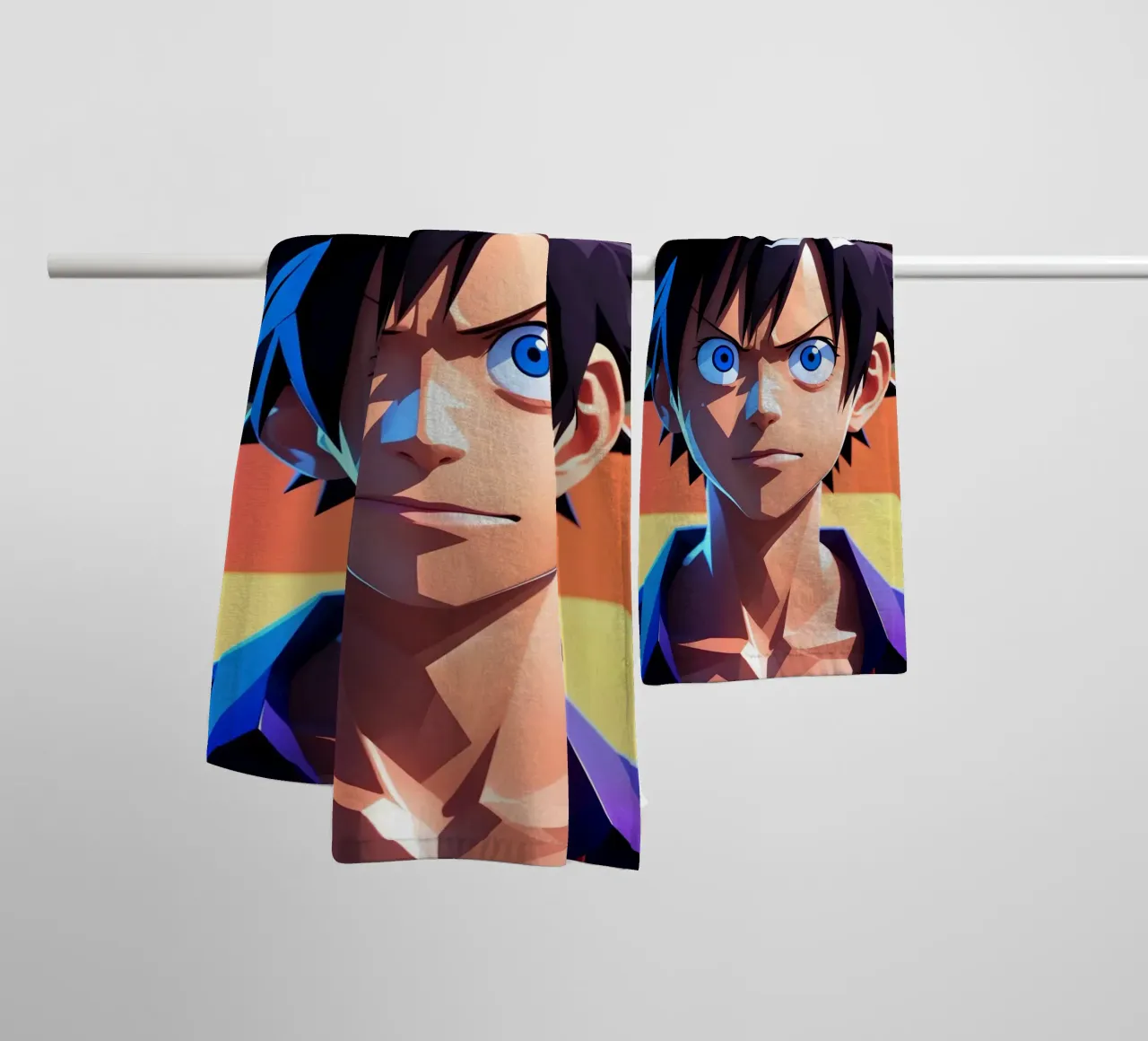 Monkey d Luffy art towel by BONANZA