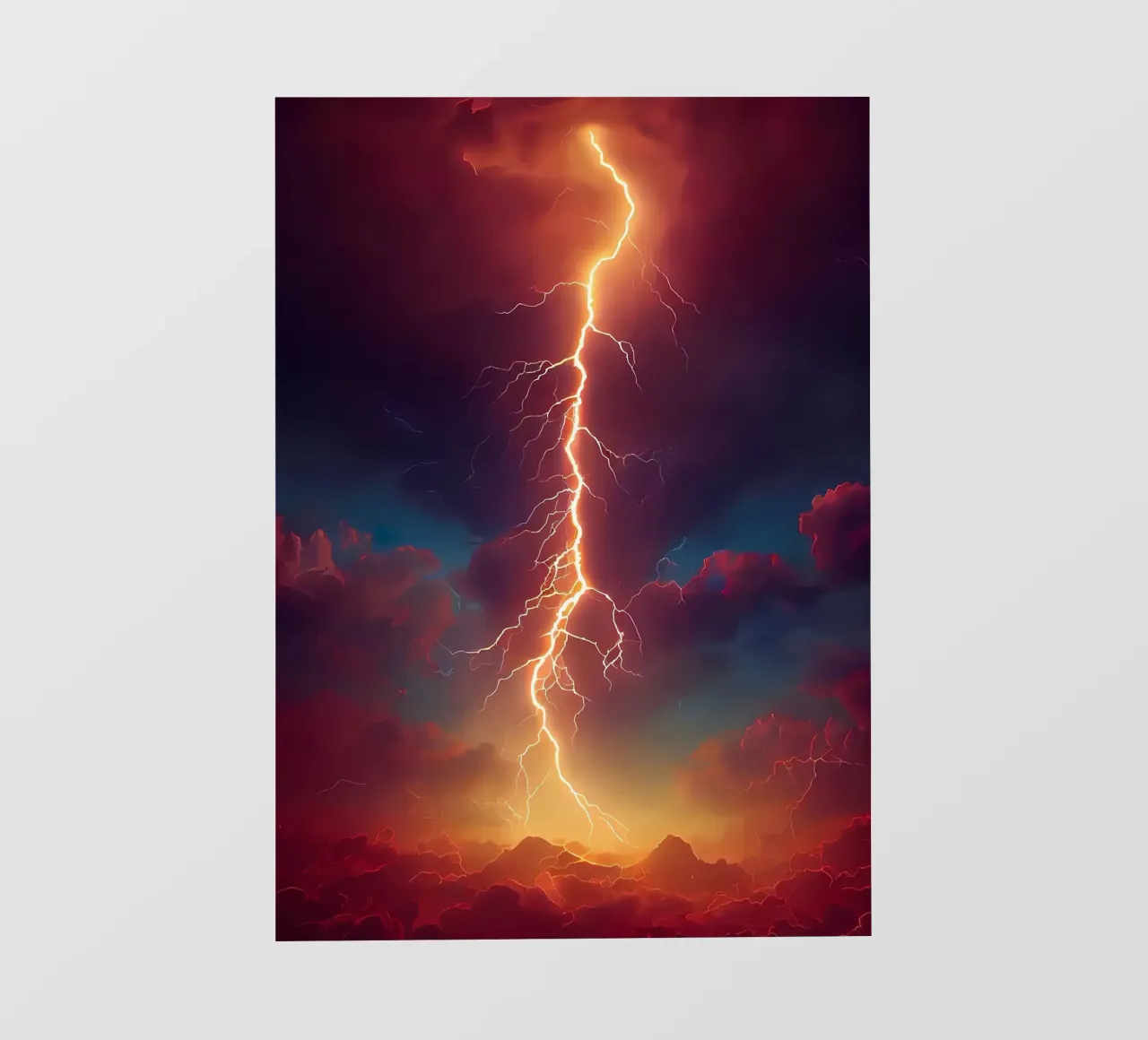 Red Apocalypse Storm pvc cover by Ginnery