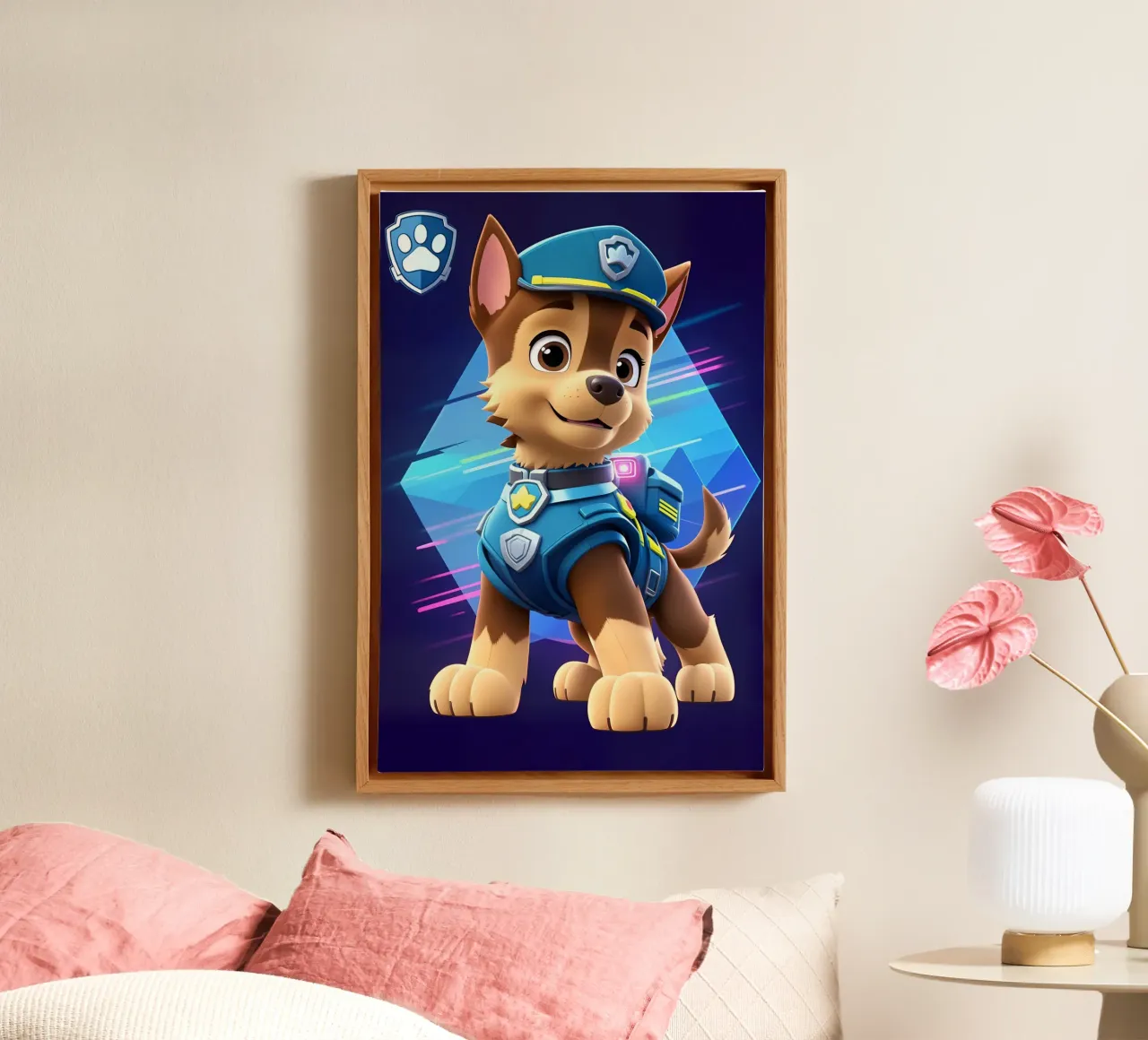 Paw Patrol canvas met Baklijst van BONANZA