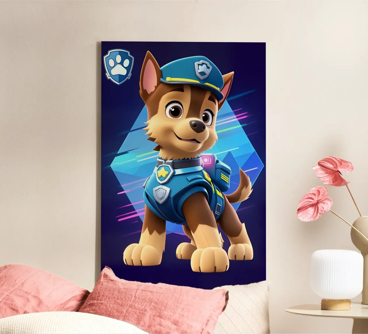 Paw Patrol canvas met Baklijst van BONANZA