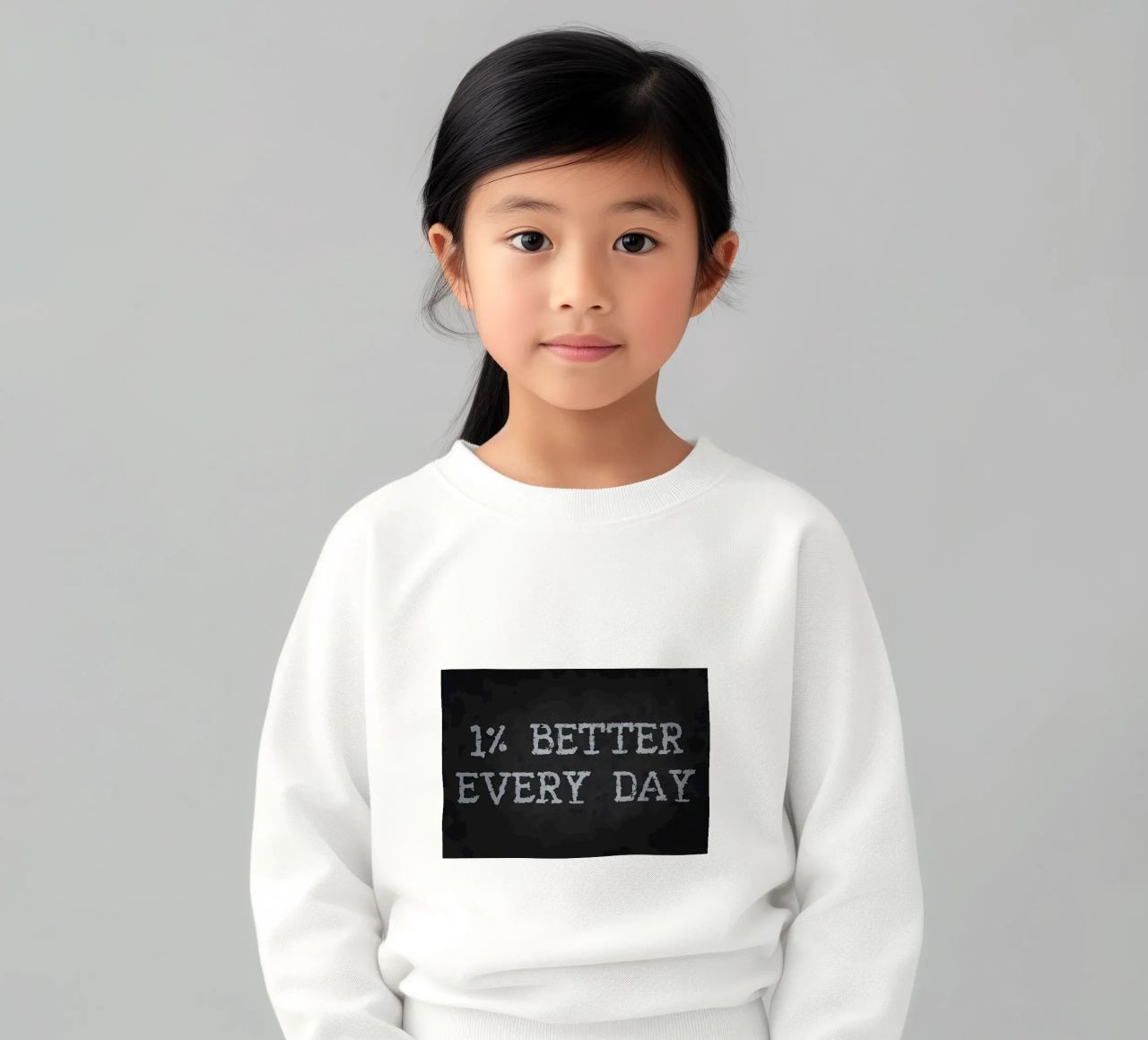 Un 1 % mejor cada día sudadera para niño de Delaplane