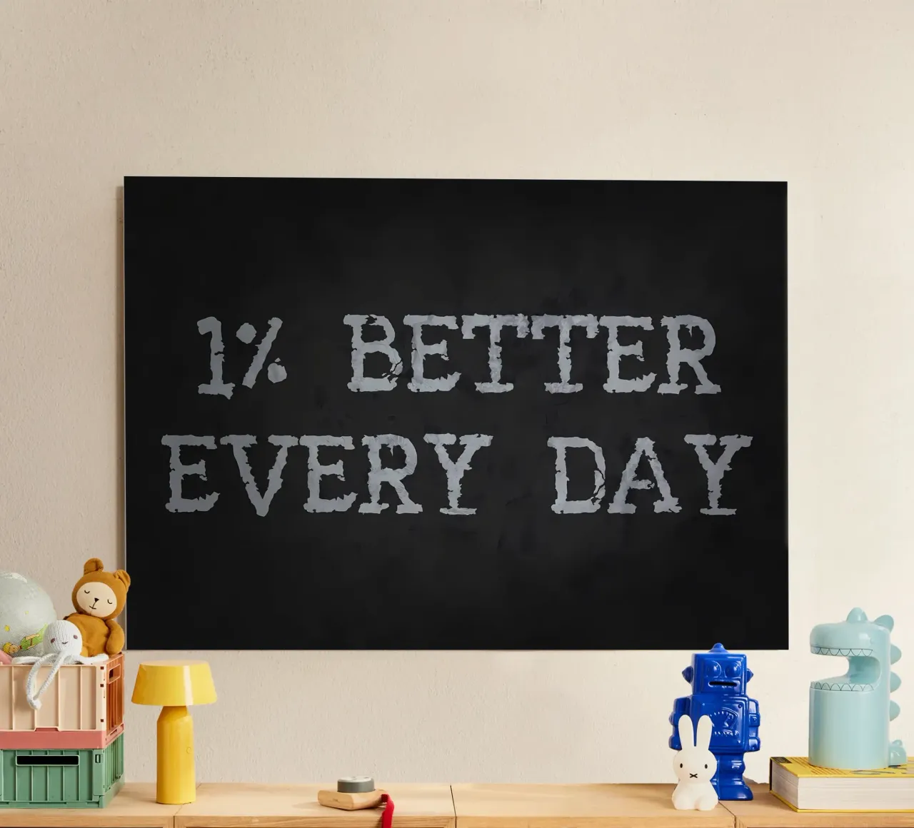 1 Percent Better Every Day alu-dibond by Delaplane