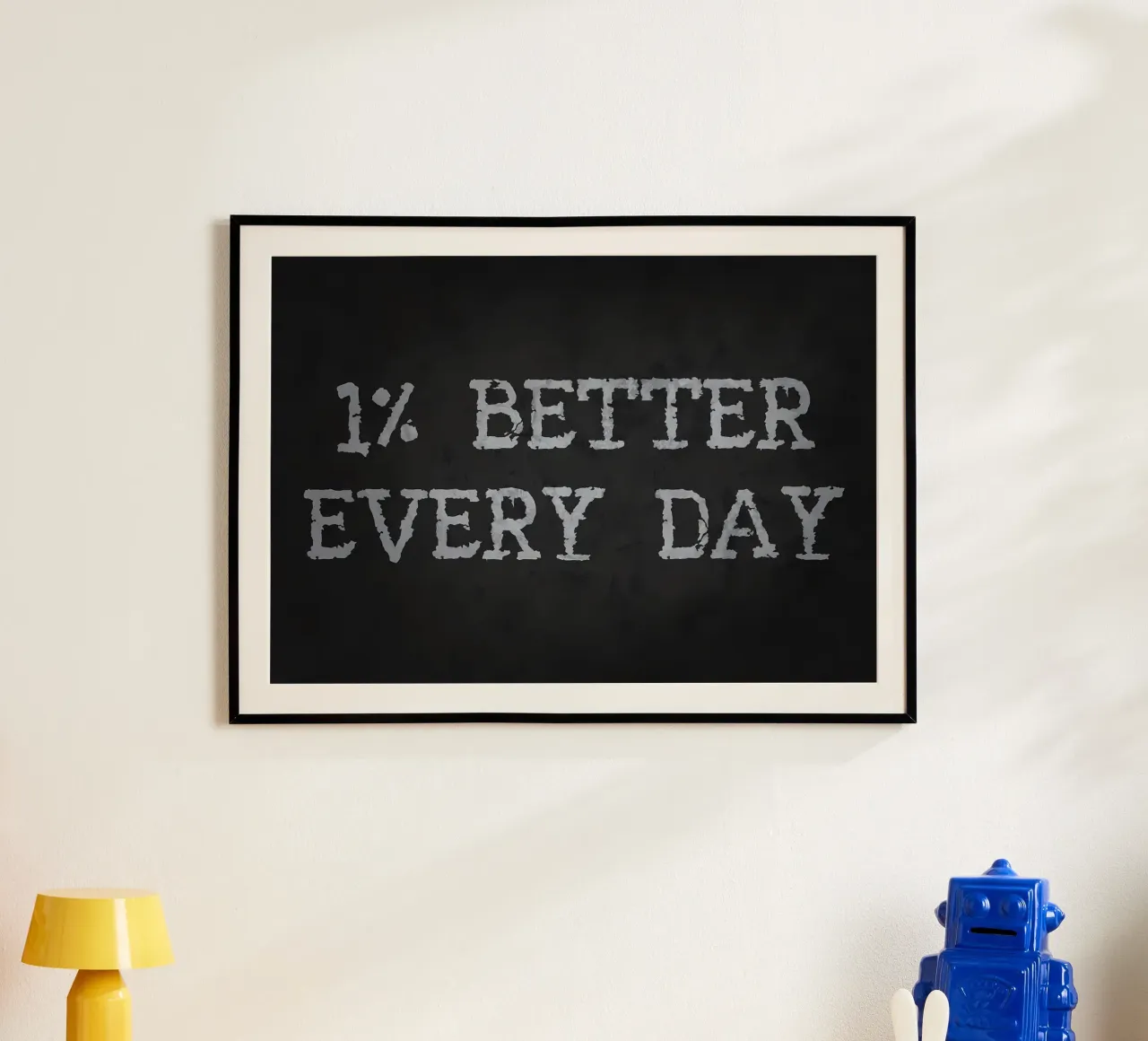1 Percent Better Every Day poster by Delaplane