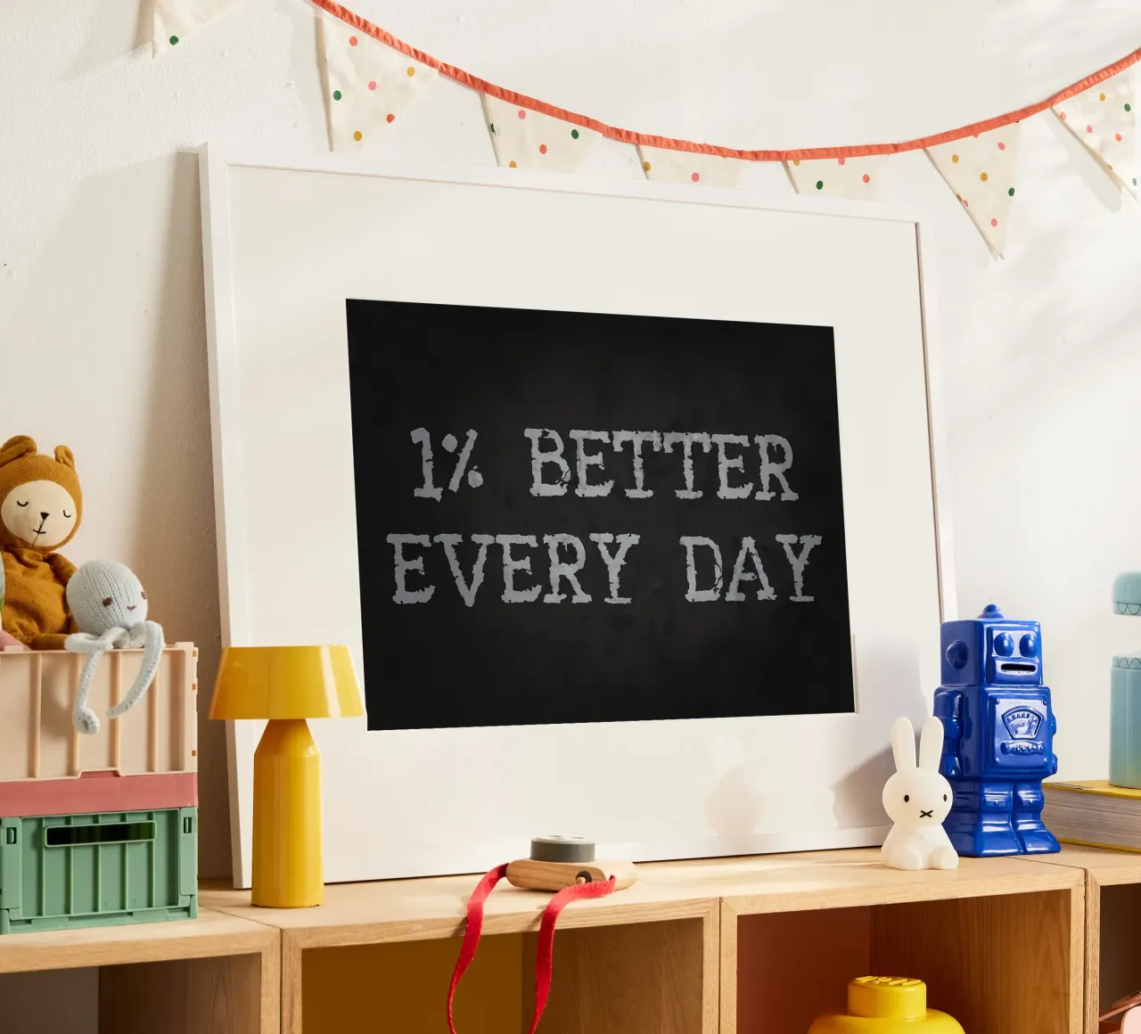 1 Percent Better Every Day poster by Delaplane