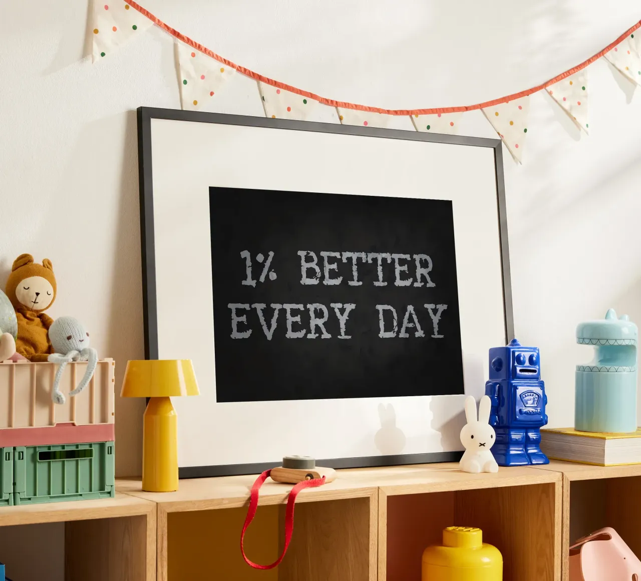 1 Percent Better Every Day poster by Delaplane