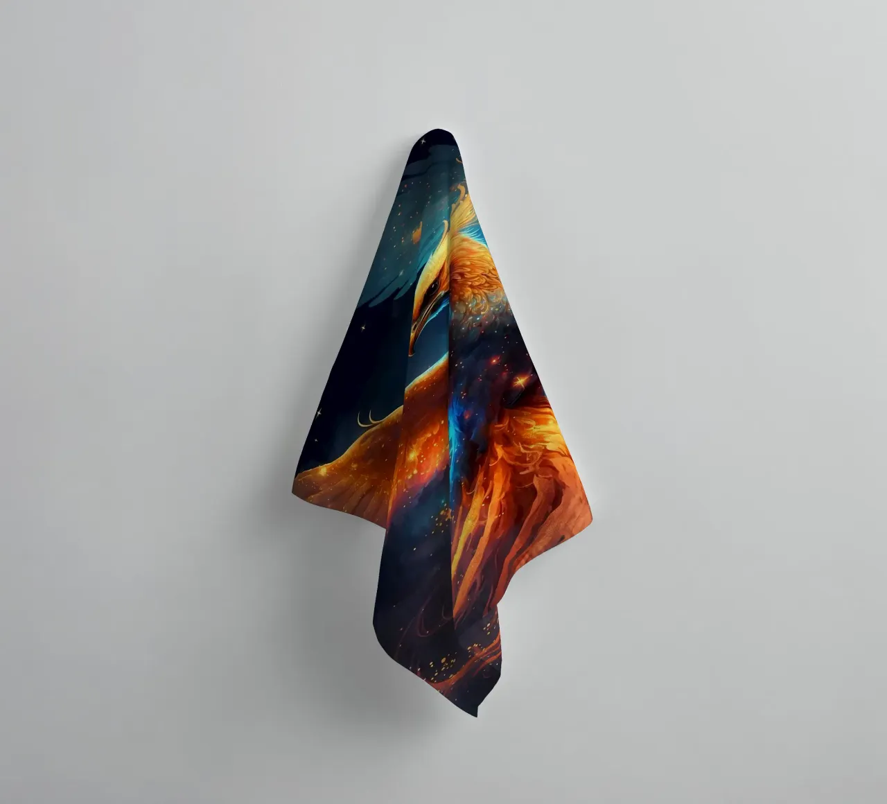 Phoenix Bird towel by Ginnery