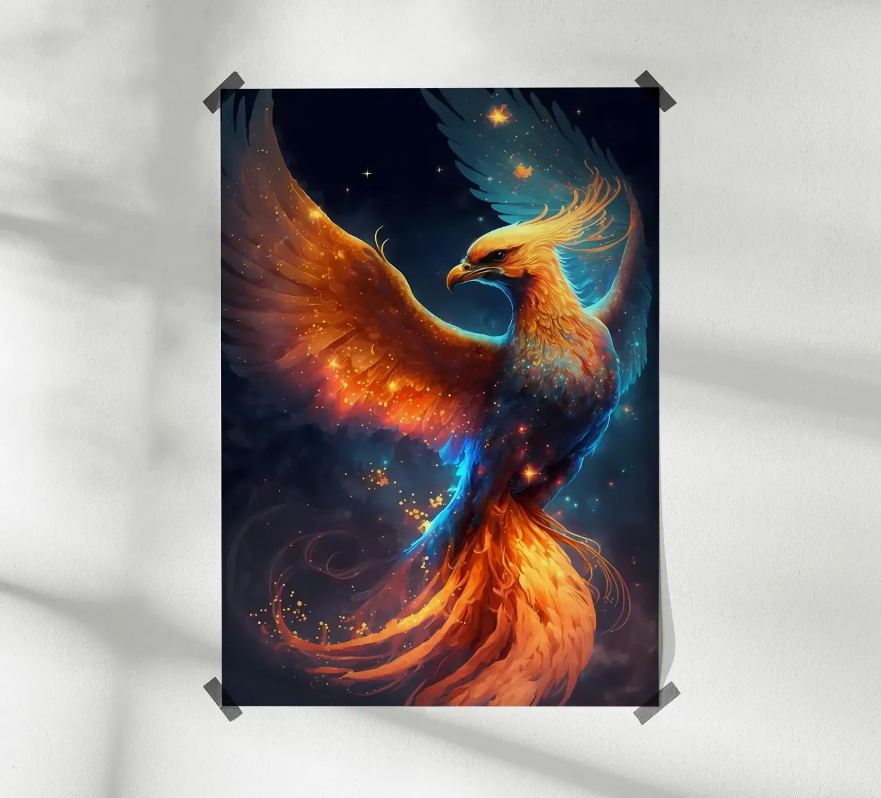 Uccello della Fenice poster da Ginnery