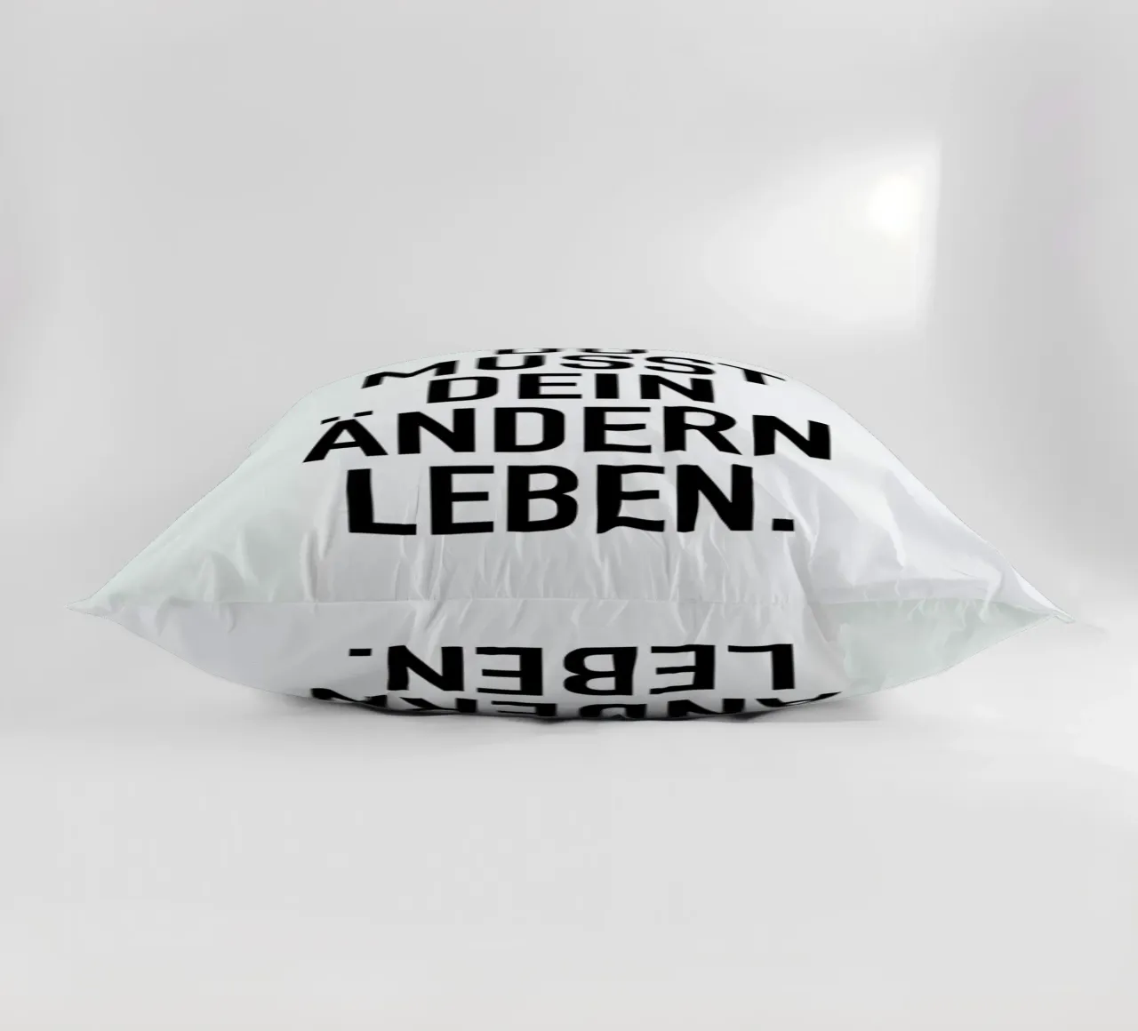 Ändern Leben decorative cushion by Amy & Kurt