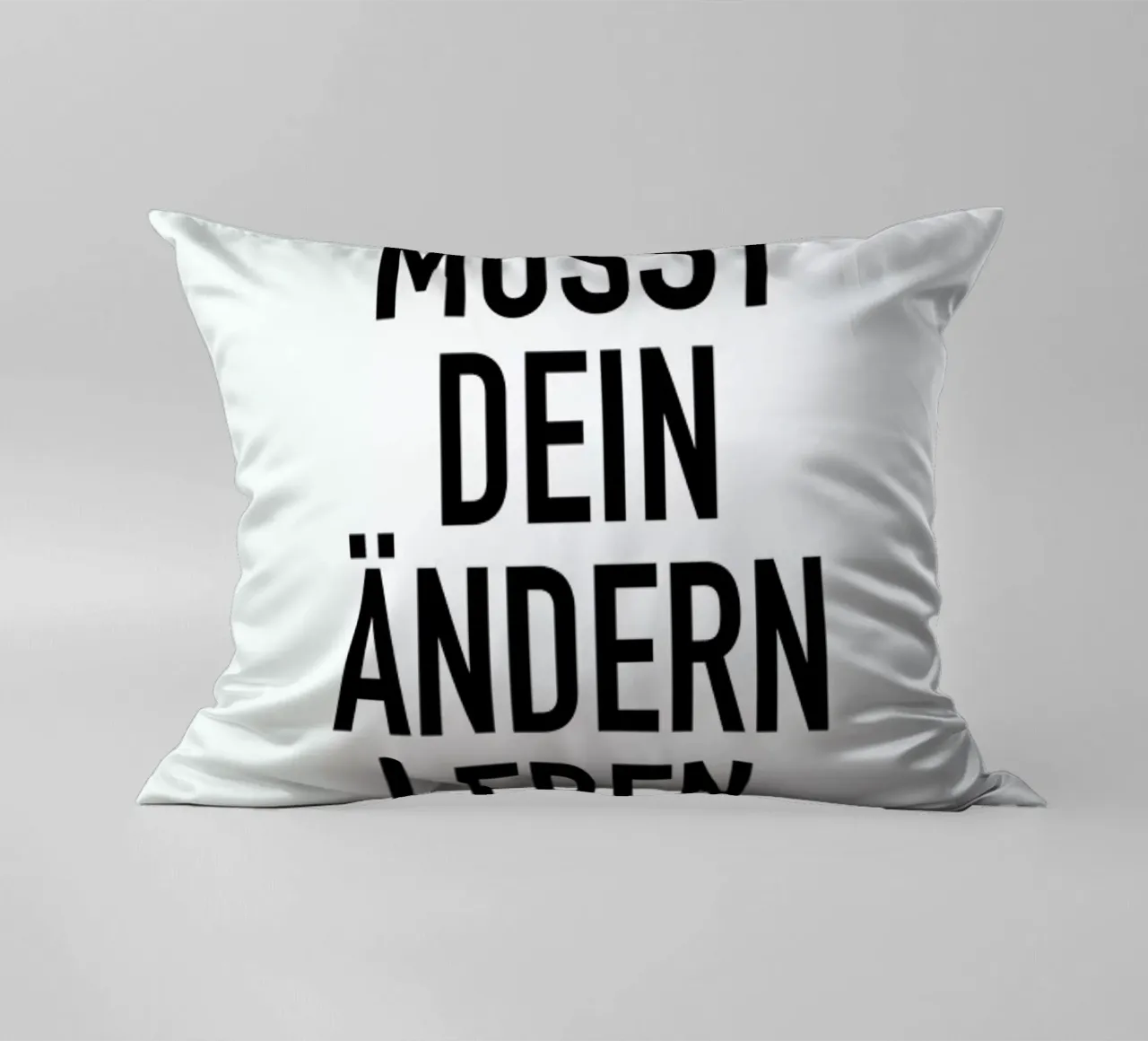 Ändern Leben decorative cushion by Amy & Kurt