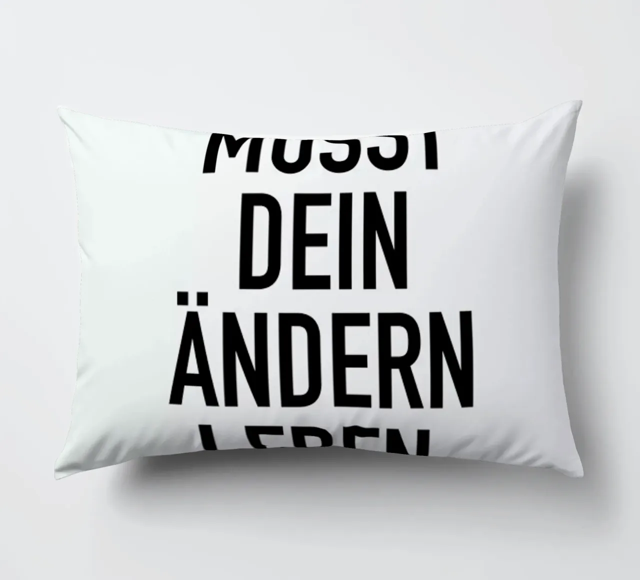 Ändern Leben decorative cushion by Amy & Kurt