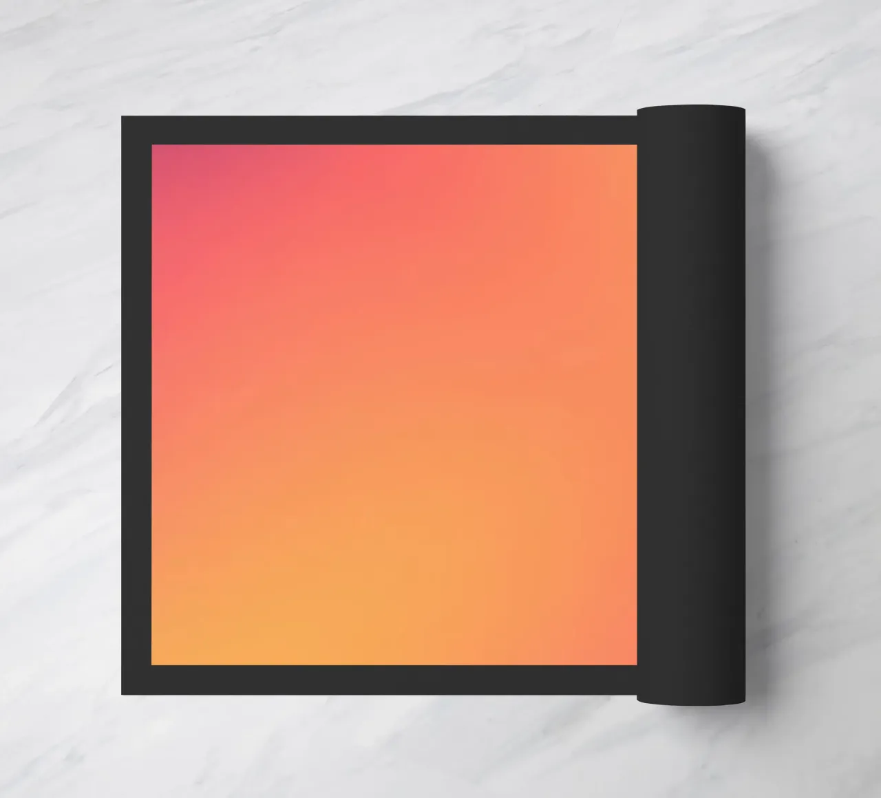 Abstract gradient design featuring soft pastel hues doormat by DesignDoodle