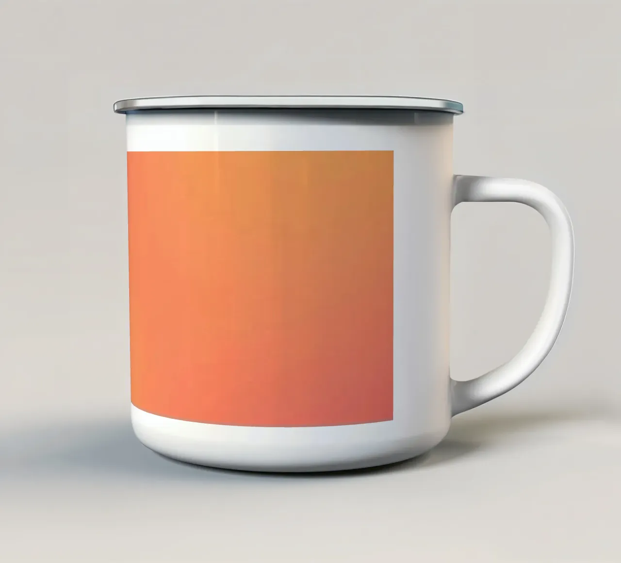 Abstract kleurverloop met zachte pasteltinten emaille mok van DesignDoodle