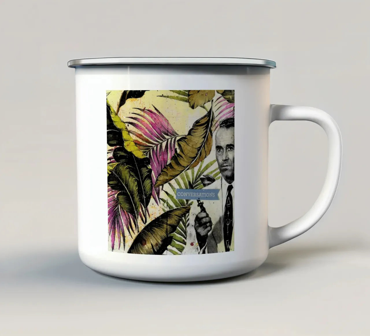 Conversation tazza in smalto da Tameo