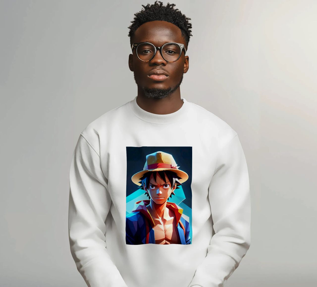 Scimmia d Luffy Neon felpa da BONANZA