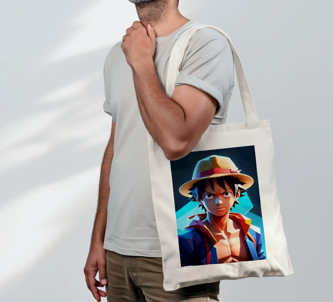 Affe d Luffy Neon Jutebeutel von BONANZA