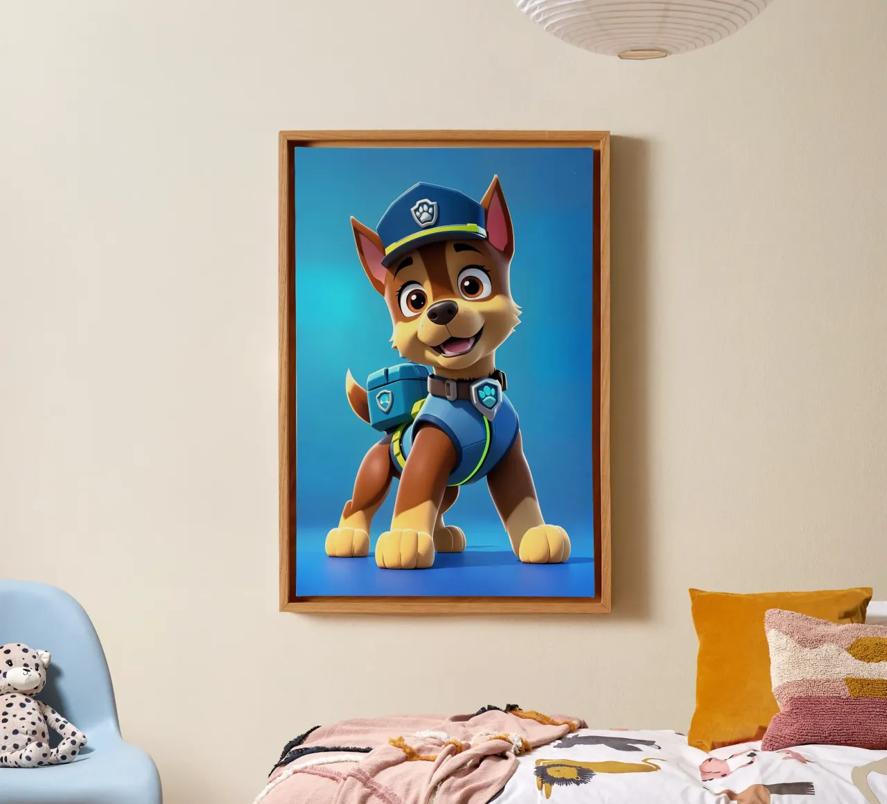 Arte dei Paw Patrol tela con Cornice a cassetta da BONANZA