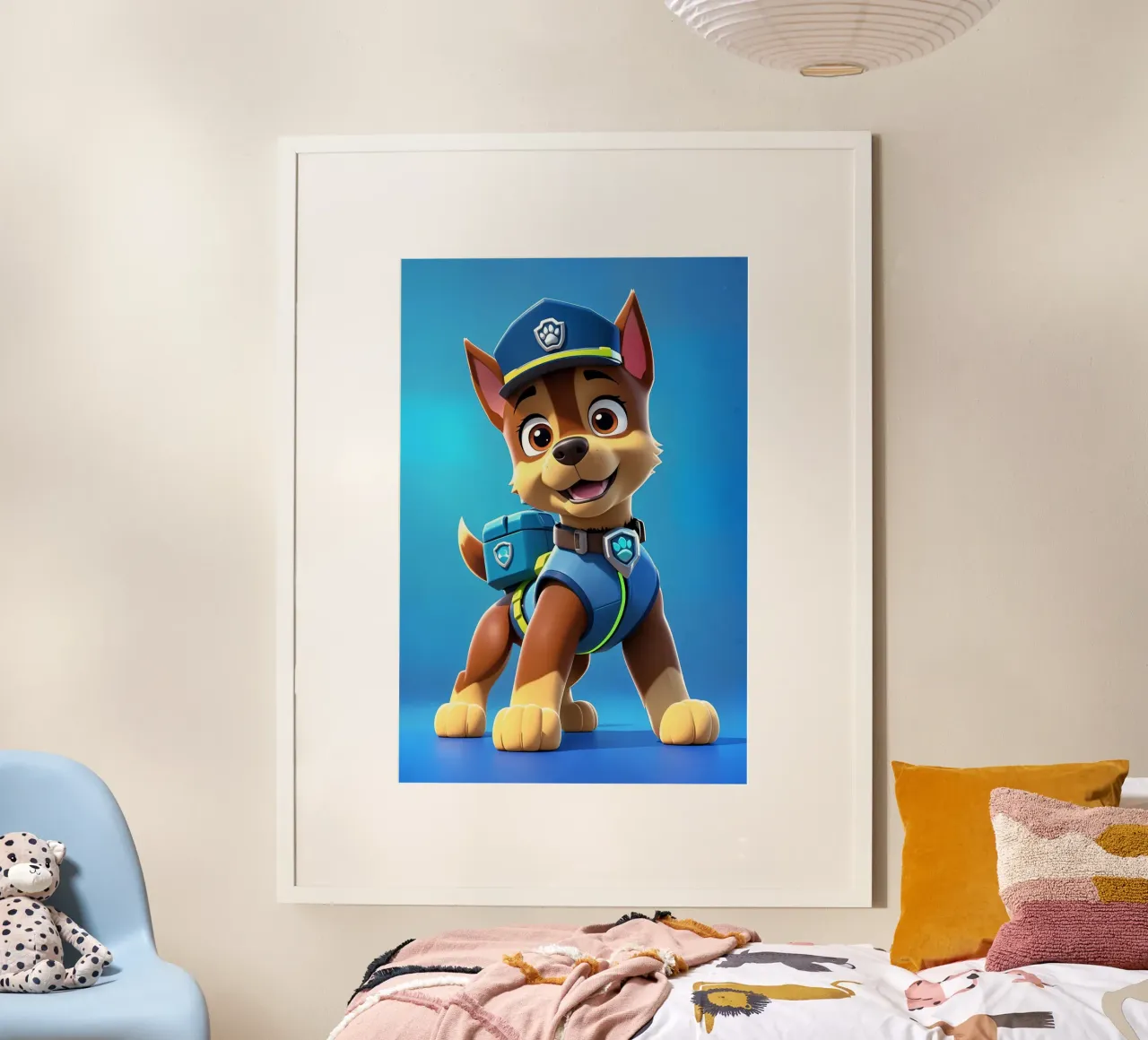Arte dei Paw Patrol poster con telaio in legno da BONANZA