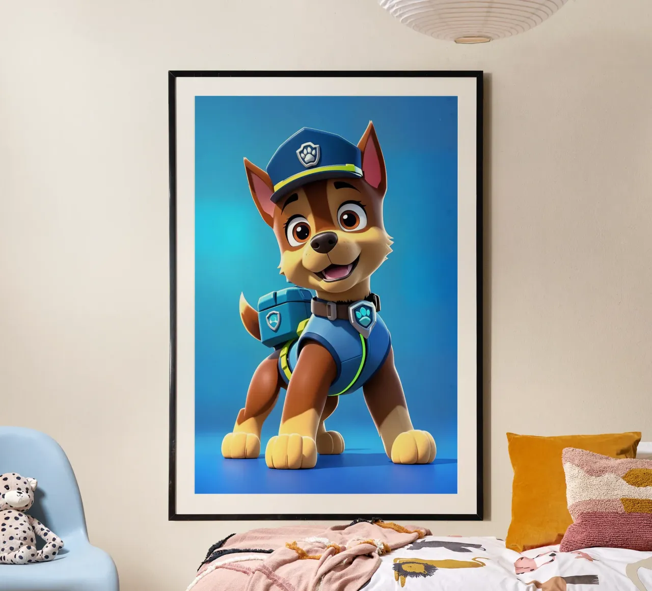 Arte dei Paw Patrol poster con telaio in legno da BONANZA