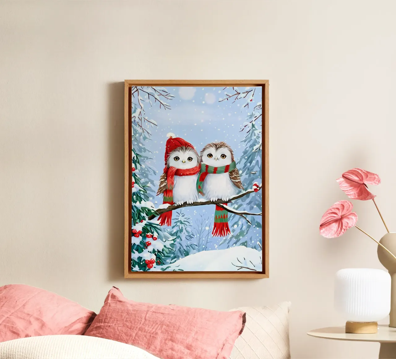 Minimalist Poster 241 canvas with Floater frame by Kadynce
