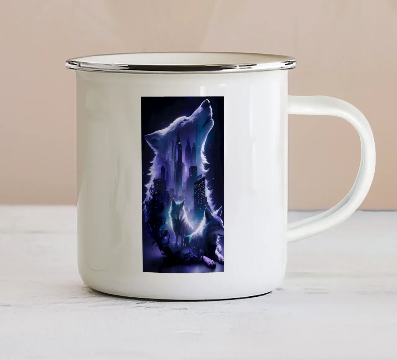 Poster minimalista 242 tazza in smalto da Kadynce