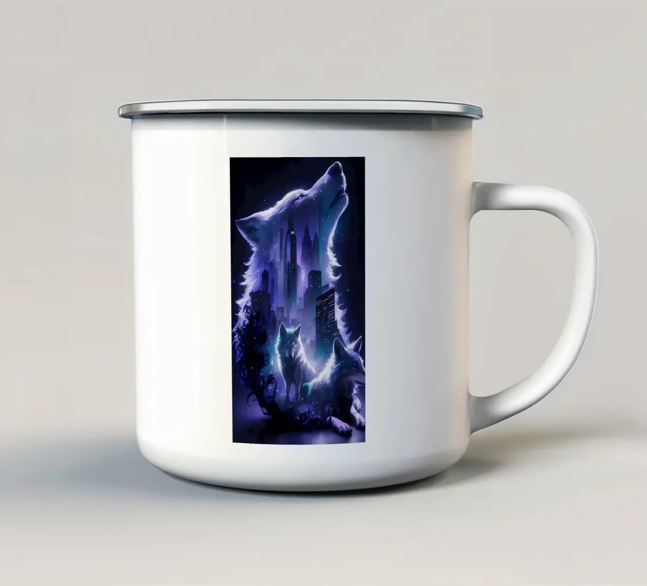 Poster minimalista 242 tazza in smalto da Kadynce