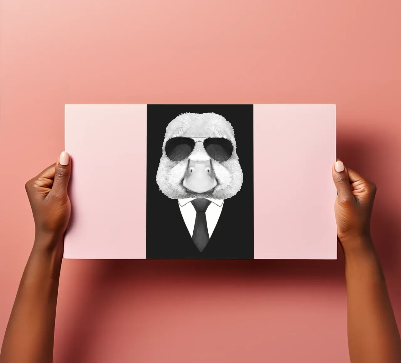 Portrait of Duck in suit sticker sheet by Mikesell