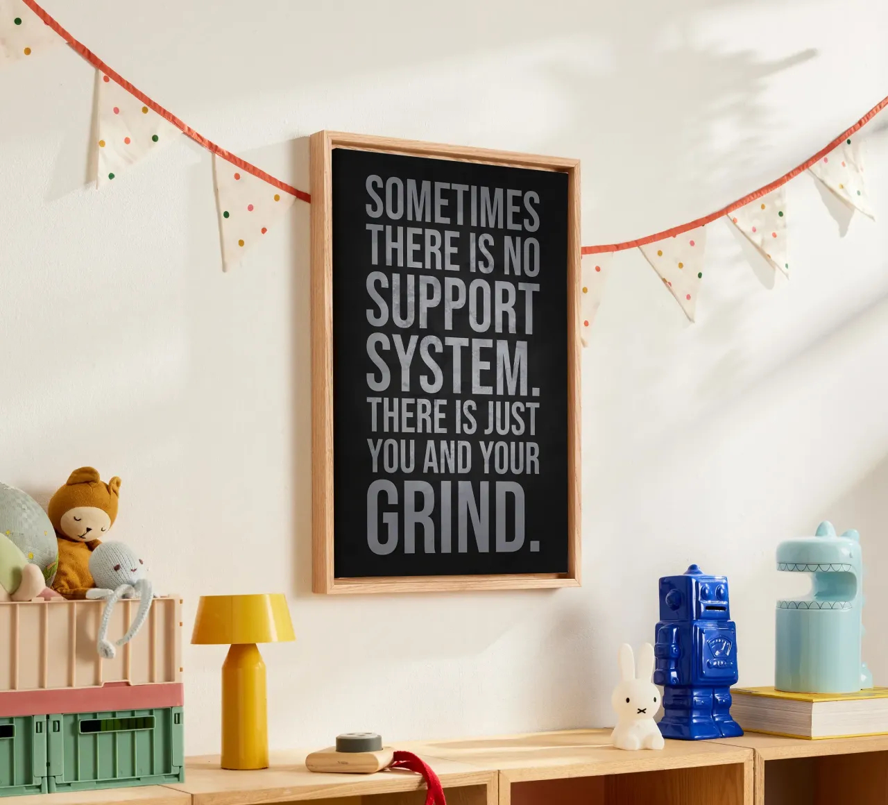 Just You and Your Grind canvas by Delaplane