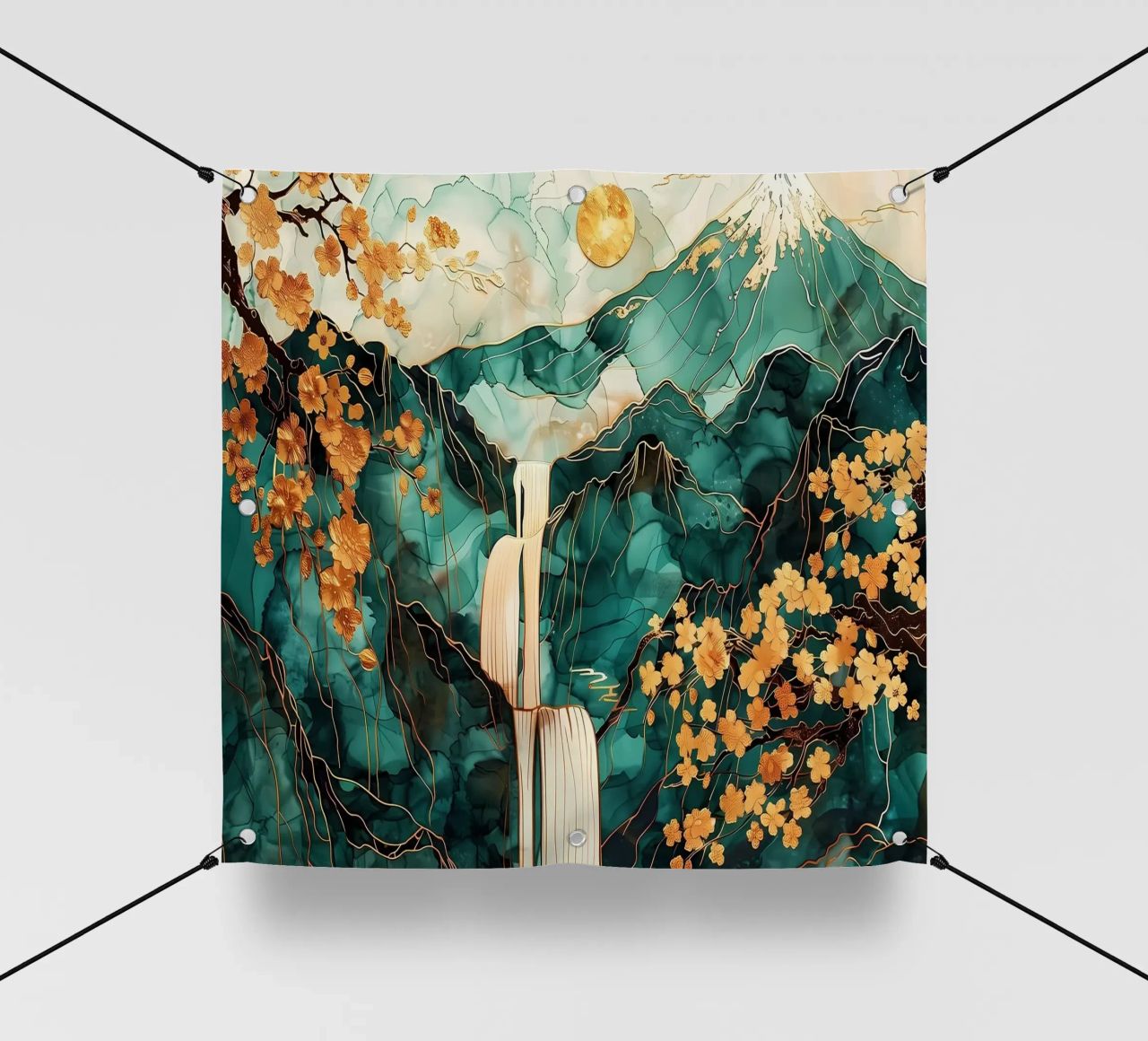 L'Aurora Boreale colorata telo in pvc da Ruth