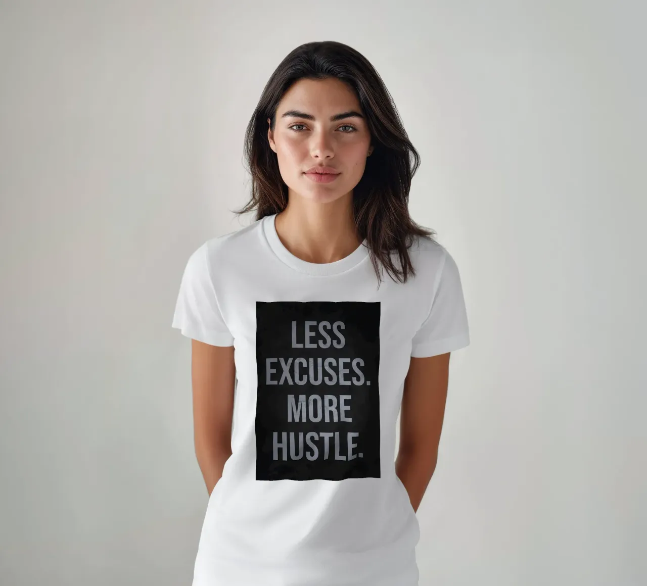 Weniger Ausreden, mehr Tatendrang T-Shirt von Bassy