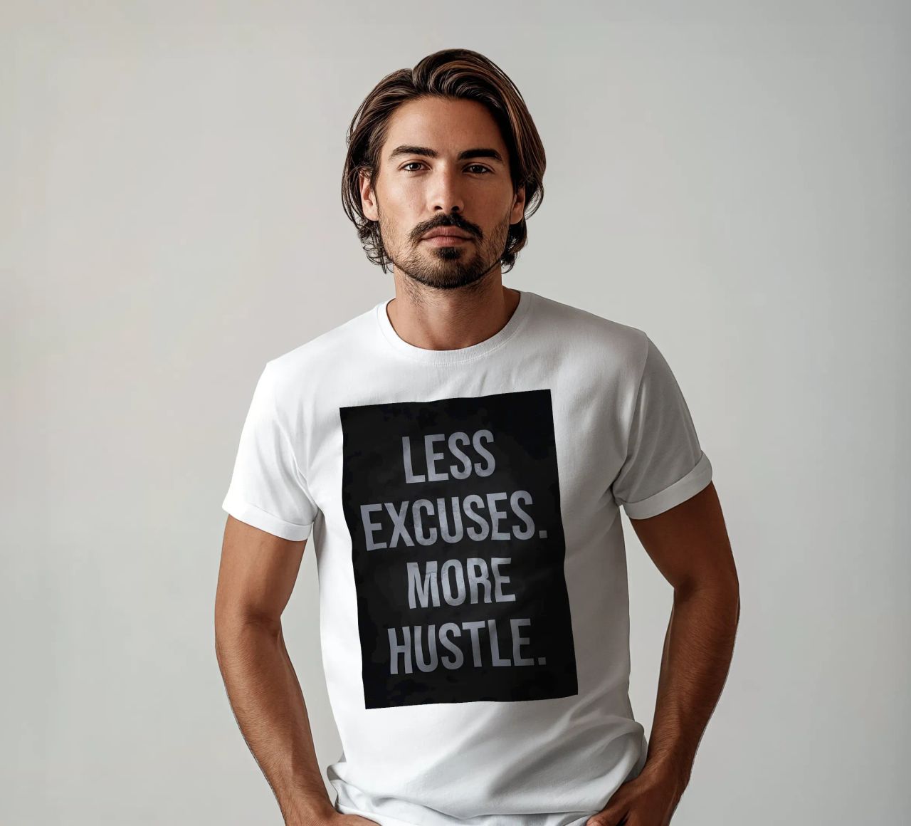 Meno scuse più impegno t-shirt da Bassy