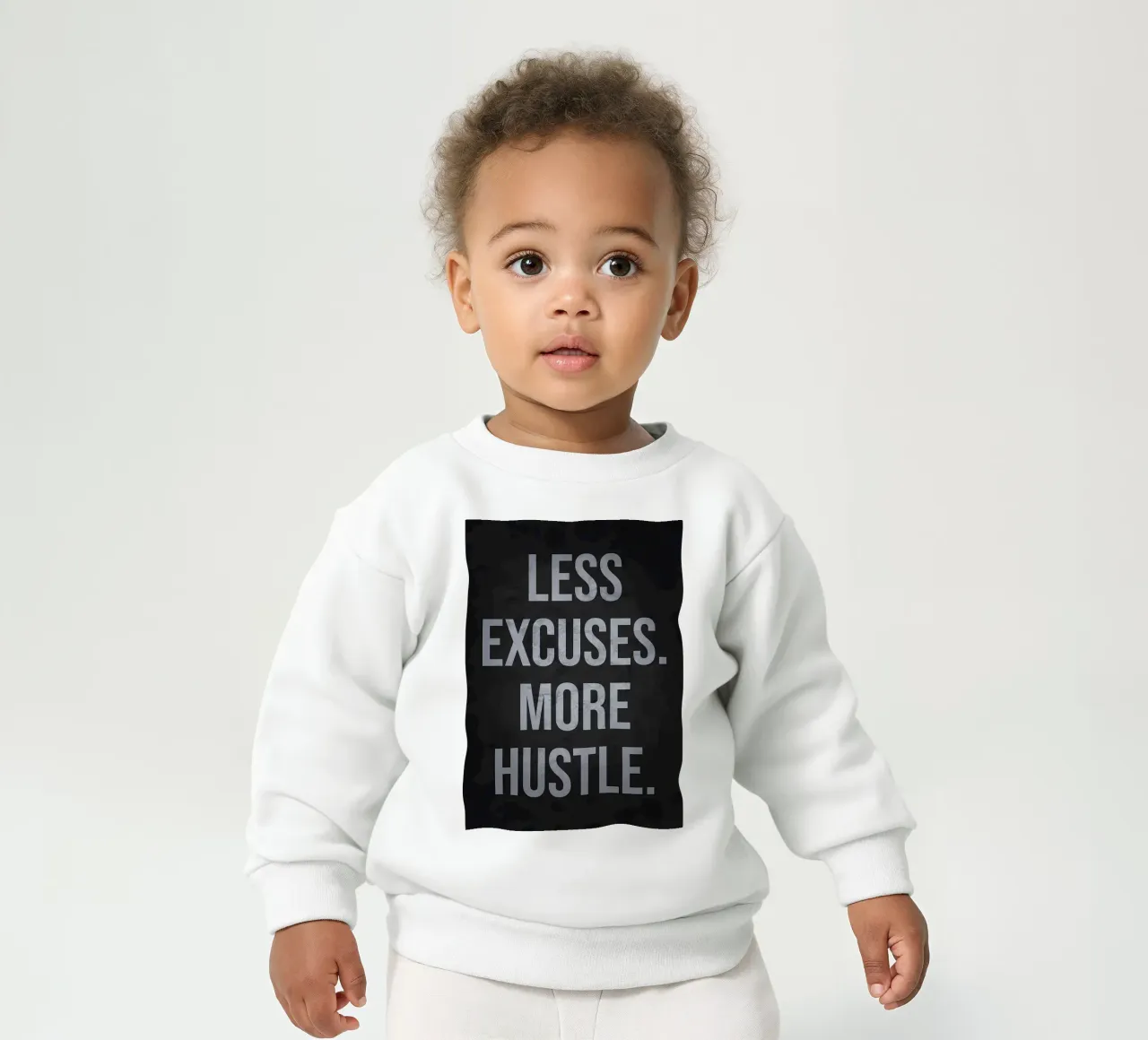 Moins d'excuses, plus de dynamisme sweat pour bébé de Bassy