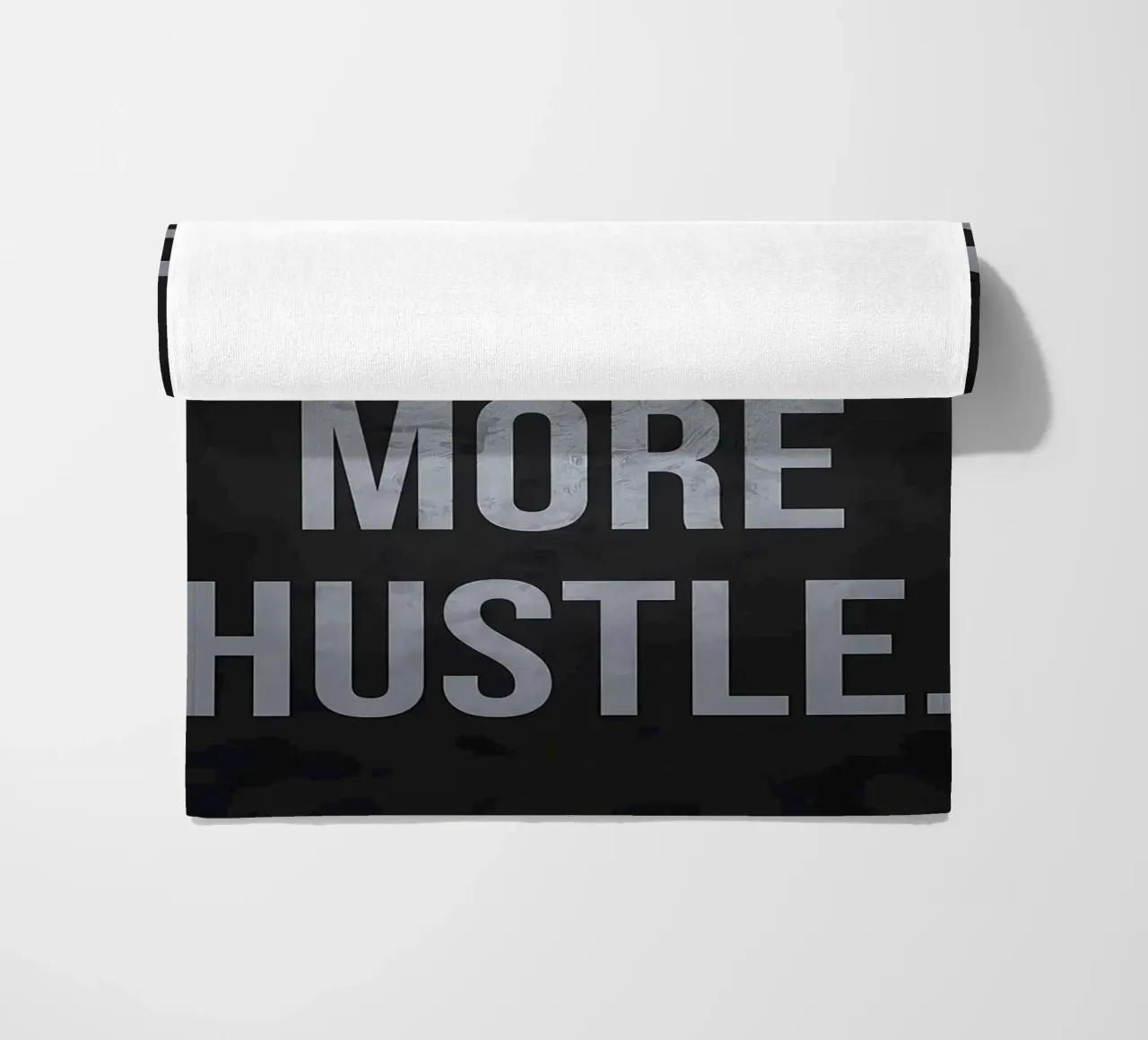 Less Excuses More Hustle beach towel by Bassy