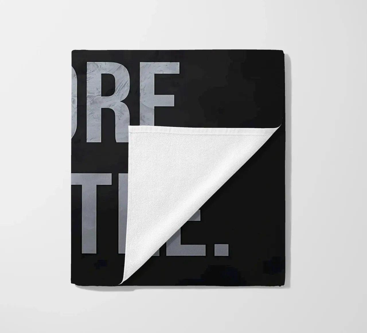 Less Excuses More Hustle beach towel by Bassy