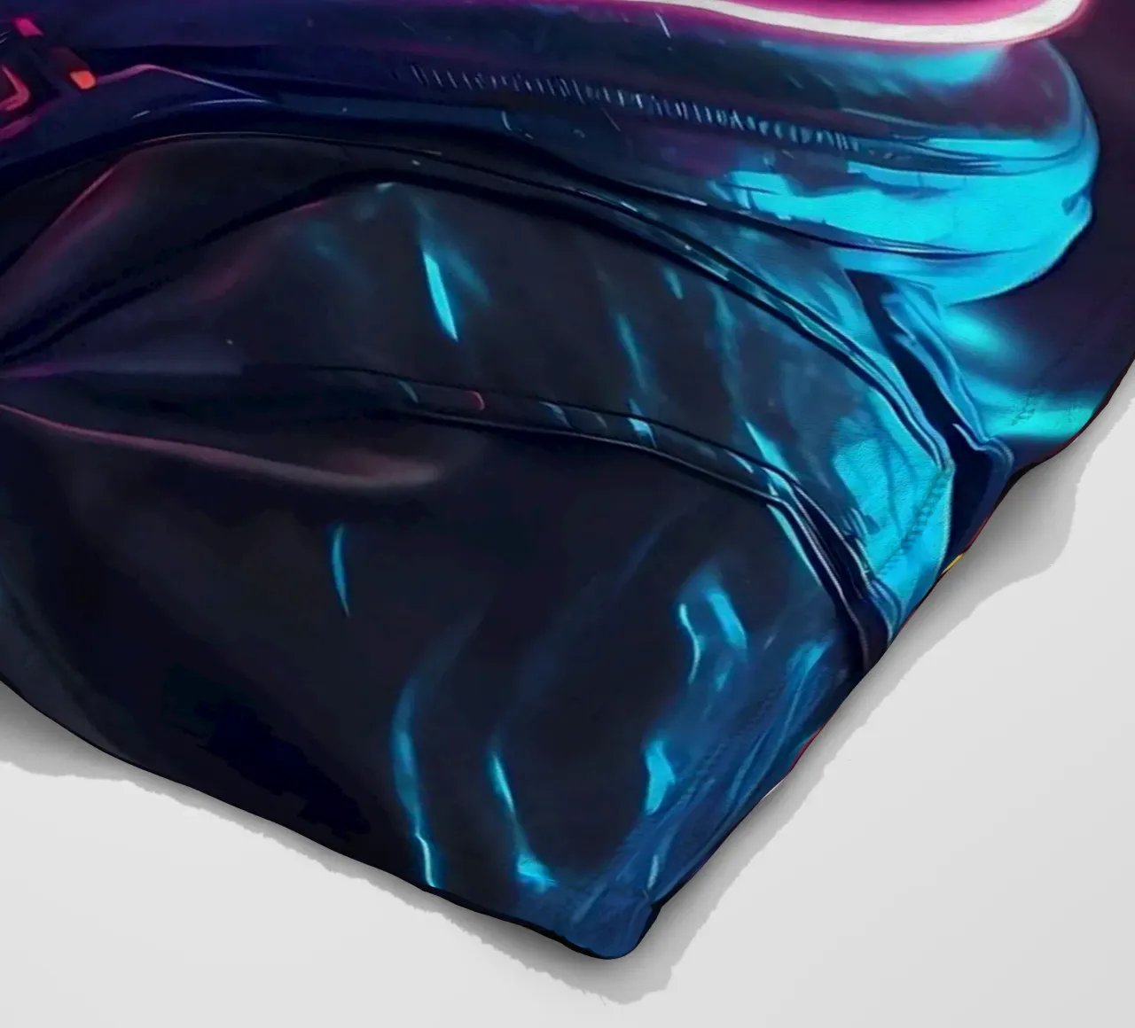 Gatto umano cyberpunk coperta in pile da Mikesell