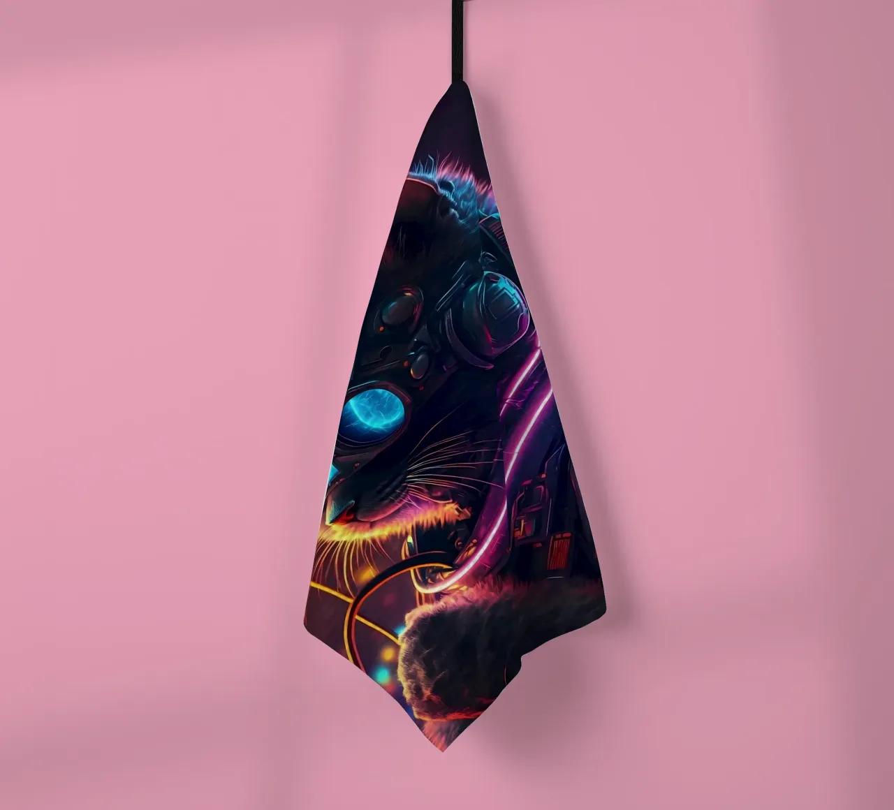Gatto umano cyberpunk canovaccio da cucina da Mikesell