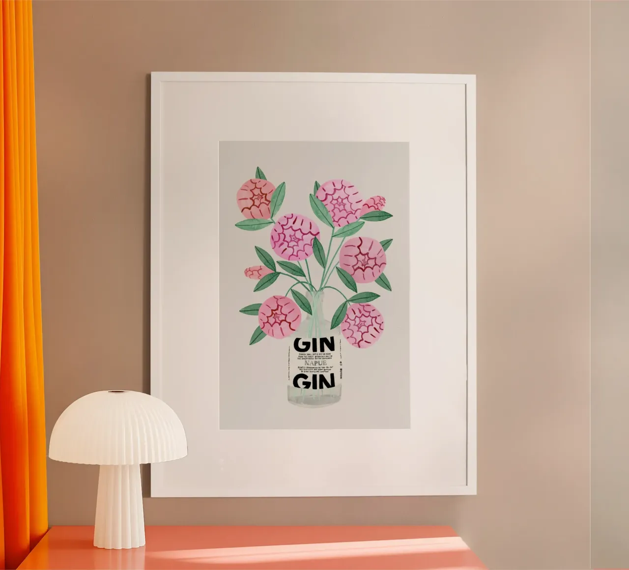 Ginspiration No. 1 poster con telaio in plastica da typealive