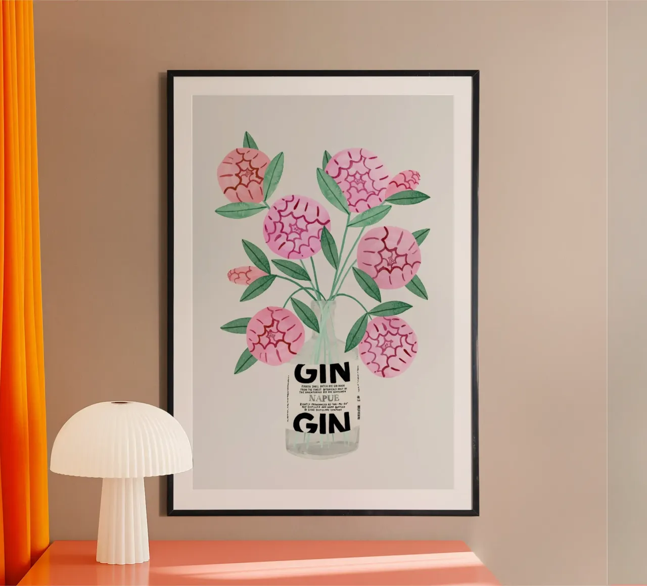 Ginspiration No. 1 poster con telaio in plastica da typealive