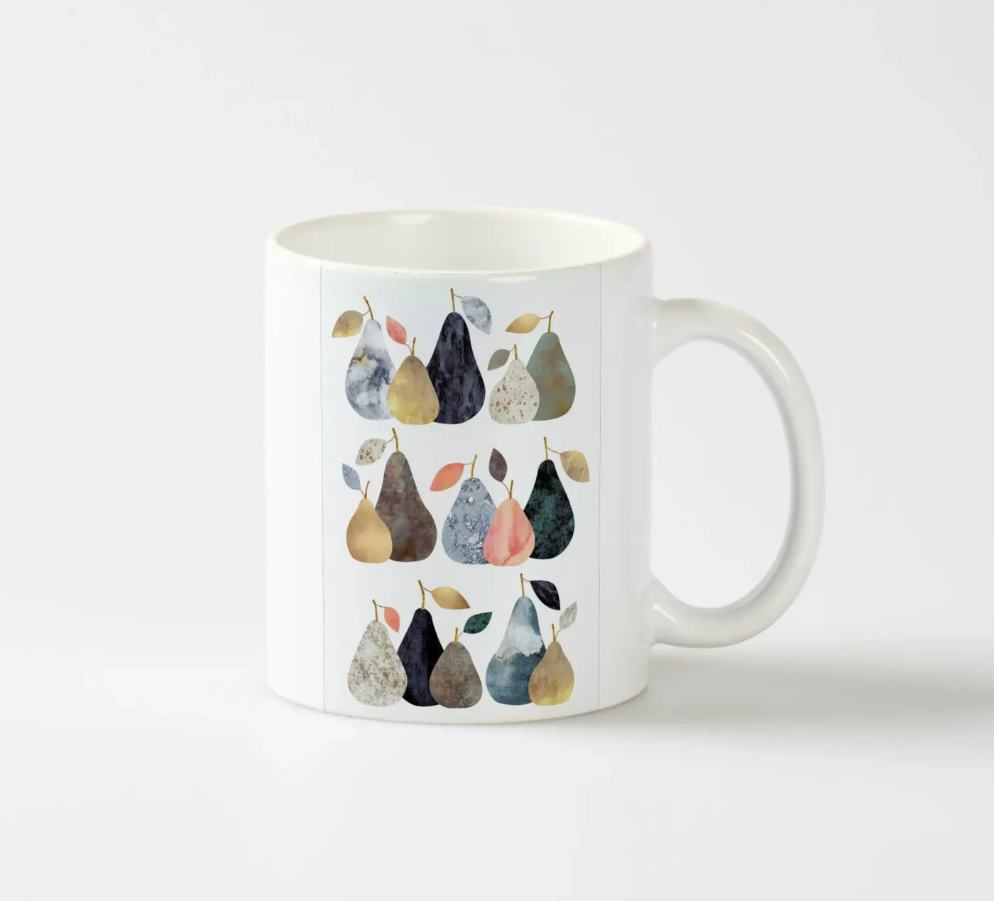 Pears ceramic mug by Elisabeth Fredriksson