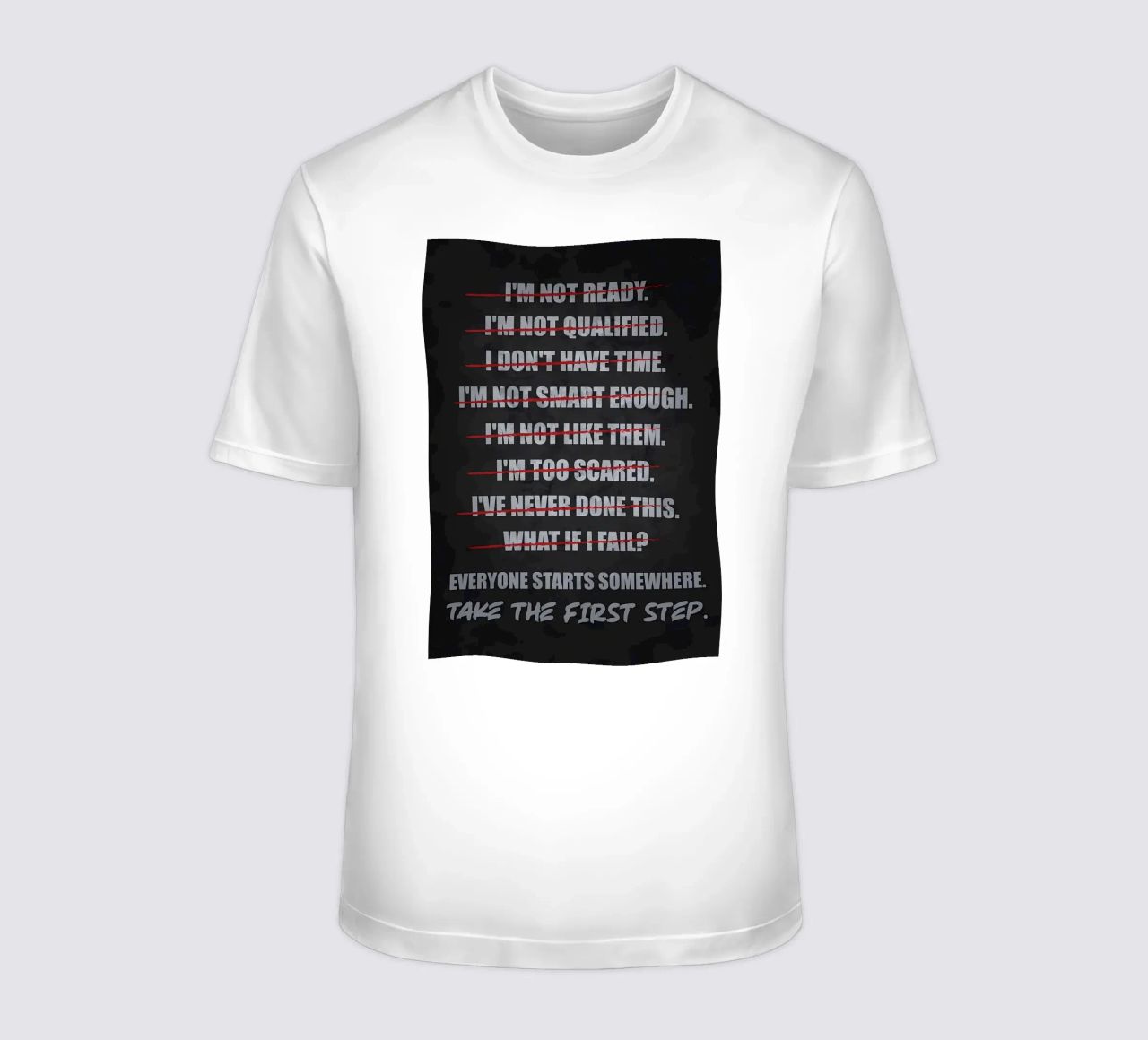 Scuse contro il primo passo t-shirt da Bassy