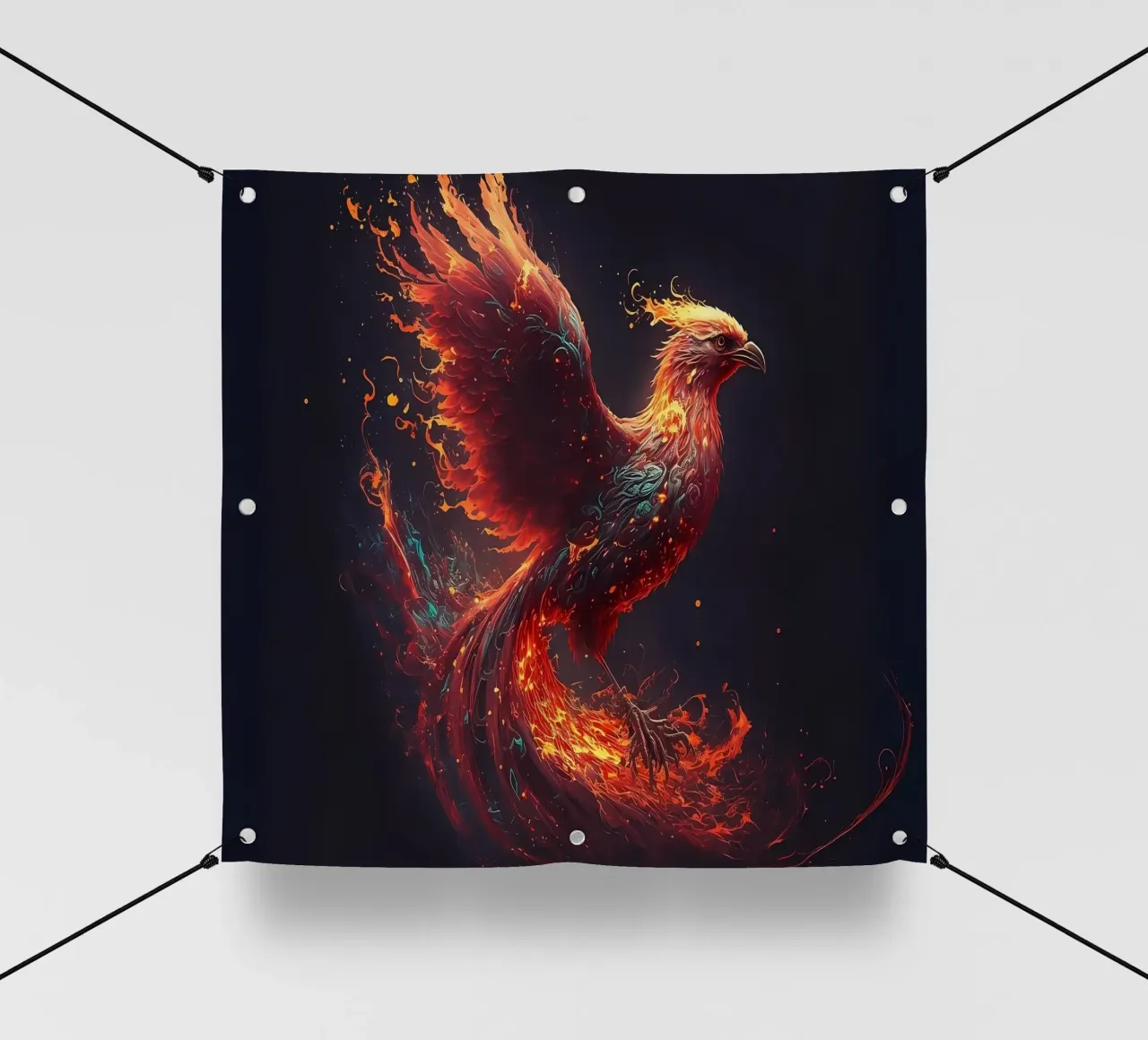 Uccello della Fenice telo in pvc da Mikesell