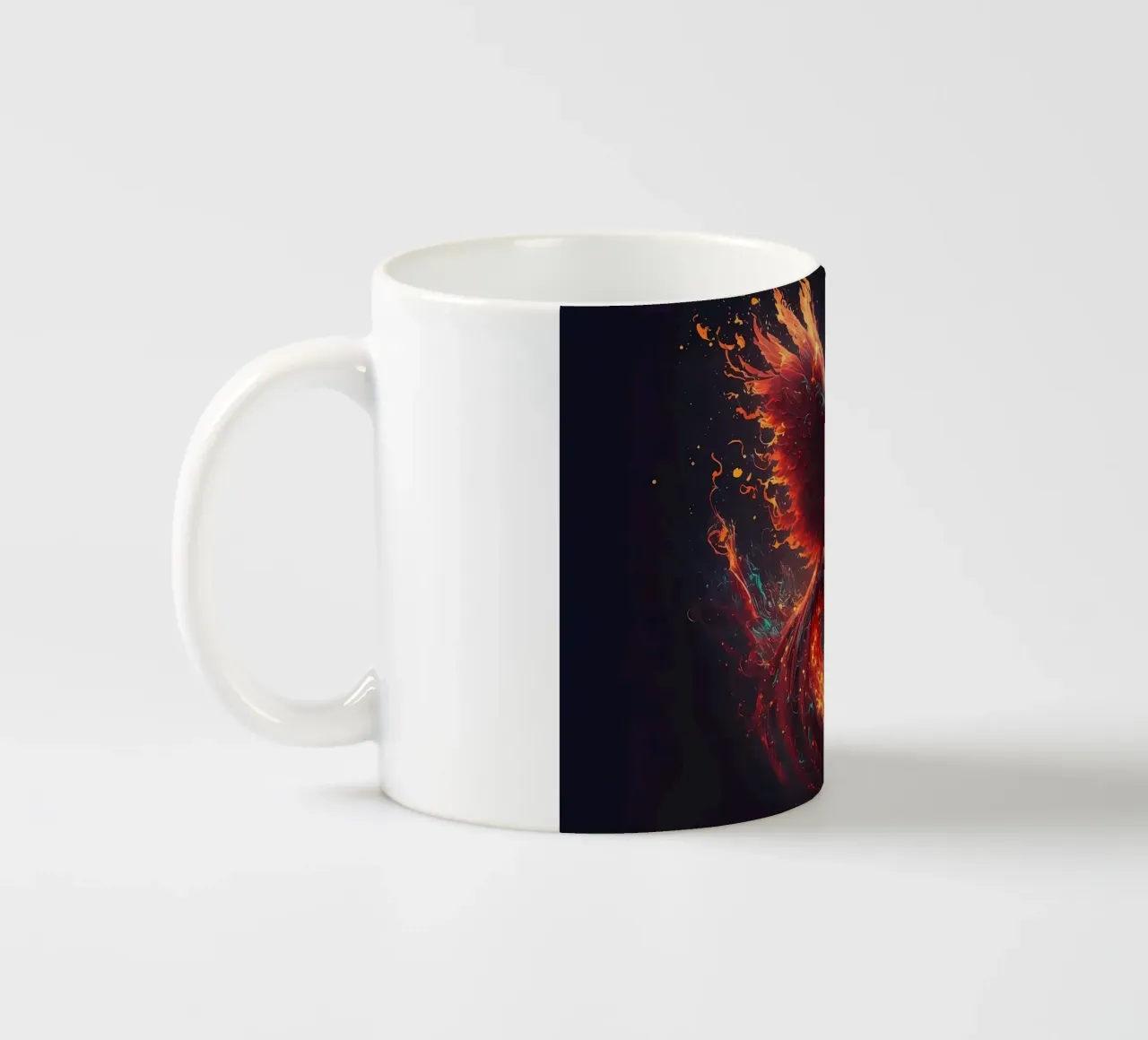Uccello della Fenice tazza in ceramica da Mikesell