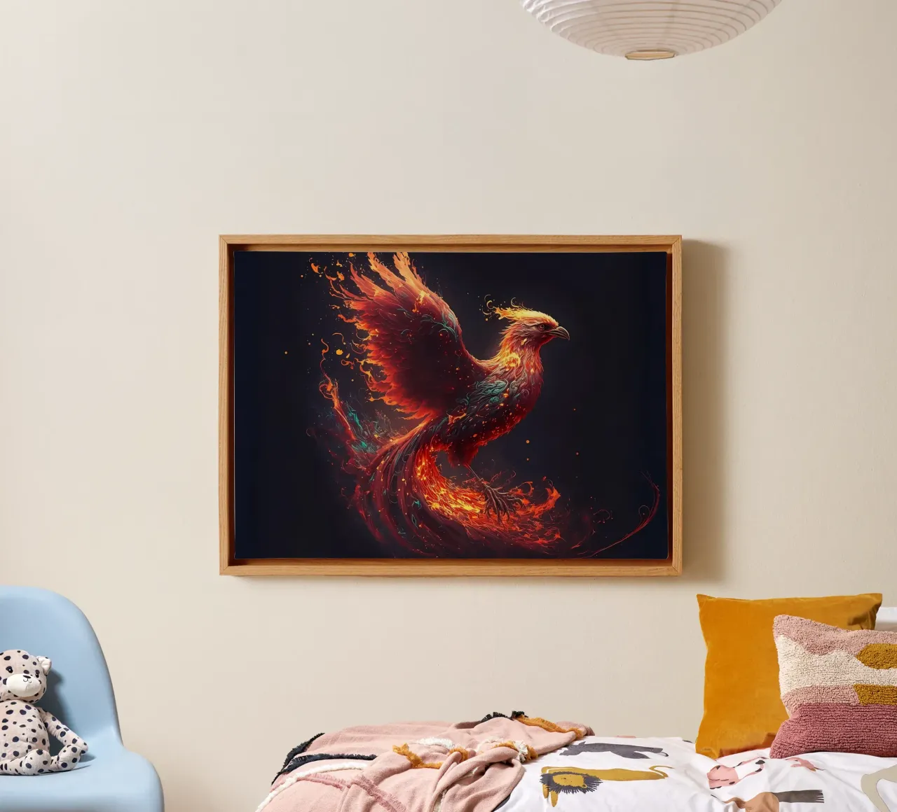 Phoenix Bird canvas by Mikesell