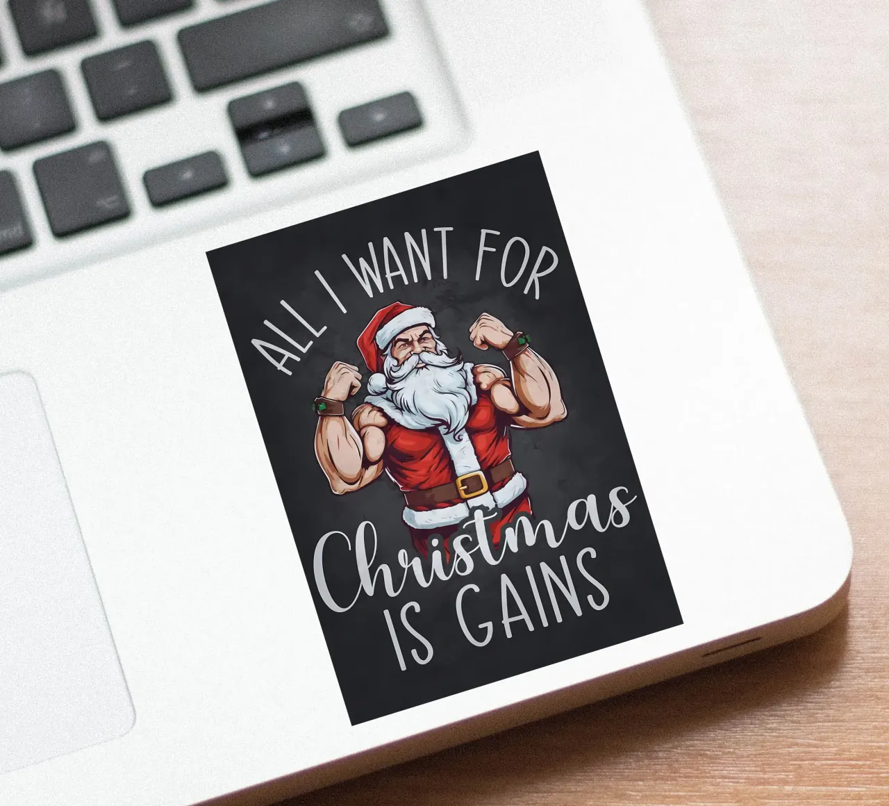 Gains For Christmas Santa sticker by Delaplane